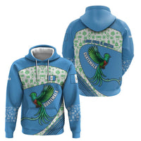 Guatemala Quetzal Bird Zip Hoodie with Tribal Motif and Libre Como El Quetzal Design - Wonder Print Shop