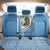 Guatemala Cute Quetzal Bird Back Car Seat Cover with Blue White Flag Colors and Tribal Pattern Design - Wonder Print Shop