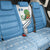 Guatemala Cute Quetzal Bird Back Car Seat Cover with Blue White Flag Colors and Tribal Pattern Design - Wonder Print Shop