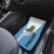 Guatemala Cute Quetzal Bird Car Mats with Blue White Flag Colors and Tribal Pattern Design - Wonder Print Shop