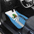 Guatemala Cute Quetzal Bird Car Mats with Blue White Flag Colors and Tribal Pattern Design - Wonder Print Shop