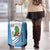 Guatemala Cute Quetzal Bird Luggage Cover with Blue White Flag Colors and Tribal Pattern Design - Wonder Print Shop
