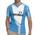 Guatemala Cute Quetzal Bird Rugby Jersey with Blue White Flag Colors and Tribal Pattern Design - Wonder Print Shop