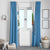 Guatemala Cute Quetzal Bird Window Curtain with Blue White Flag Colors and Tribal Pattern Design - Wonder Print Shop