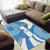 Guatemala Flag Map Area Rug with Blue White Swirl and Geometric Pattern Design - Wonder Print Shop