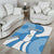 Guatemala Flag Map Area Rug with Blue White Swirl and Geometric Pattern Design - Wonder Print Shop