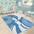 Guatemala Flag Map Area Rug with Blue White Swirl and Geometric Pattern Design - Wonder Print Shop