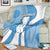 Guatemala Flag Map Blanket with Blue White Swirl and Geometric Pattern Design - Wonder Print Shop