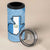 Guatemala Flag Map 4 in 1 Can Cooler Tumbler with Blue White Swirl and Geometric Pattern Design - Wonder Print Shop