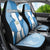 Guatemala Flag Map Car Seat Cover with Blue White Swirl and Geometric Pattern Design - Wonder Print Shop