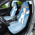 Guatemala Flag Map Car Seat Cover with Blue White Swirl and Geometric Pattern Design - Wonder Print Shop