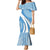 Guatemala Flag Map Family Matching Mermaid Dress and Hawaiian Shirt with Blue White Swirl and Geometric Pattern Design - Wonder Print Shop