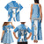 Guatemala Flag Map Family Matching Tank Maxi Dress and Hawaiian Shirt with Blue White Swirl and Geometric Pattern Design - Wonder Print Shop