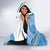 Guatemala Flag Map Hooded Blanket with Blue White Swirl and Geometric Pattern Design - Wonder Print Shop
