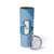 Guatemala Flag Map Skinny Tumbler with Blue White Swirl and Geometric Pattern Design - Wonder Print Shop
