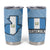 Guatemala Flag Map Tumbler Cup with Blue White Swirl and Geometric Pattern Design - Wonder Print Shop