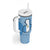Guatemala Flag Map Tumbler With Handle with Blue White Swirl and Geometric Pattern Design - Wonder Print Shop
