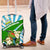 Nicaragua National Bird Luggage Cover with White Flor de Sacuanjoche and Blue Stripe Design - Wonder Print Shop