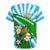 Nicaragua National Bird Rugby Jersey with White Flor de Sacuanjoche and Blue Stripe Design - Wonder Print Shop