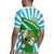 Nicaragua National Bird Rugby Jersey with White Flor de Sacuanjoche and Blue Stripe Design - Wonder Print Shop