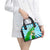 Nicaragua National Bird Shoulder Handbag with White Flor de Sacuanjoche and Blue Stripe Design - Wonder Print Shop