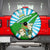 Nicaragua National Bird Spare Tire Cover with White Flor de Sacuanjoche and Blue Stripe Design - Wonder Print Shop