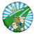 Nicaragua National Bird Spare Tire Cover with White Flor de Sacuanjoche and Blue Stripe Design - Wonder Print Shop