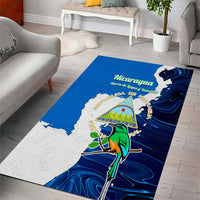 Nicaragua Guardabarranco Bird Area Rug with Volcano Map and National Emblem Design - Wonder Print Shop