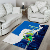 Nicaragua Guardabarranco Bird Area Rug with Volcano Map and National Emblem Design - Wonder Print Shop