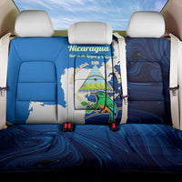 Nicaragua Guardabarranco Bird Back Car Seat Cover with Volcano Map and National Emblem Design - Wonder Print Shop