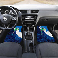 Nicaragua Guardabarranco Bird Car Mats with Volcano Map and National Emblem Design - Wonder Print Shop