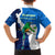 Nicaragua Guardabarranco Bird Family Matching Off Shoulder Maxi Dress and Hawaiian Shirt with Volcano Map and National Emblem Design - Wonder Print Shop