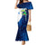 Nicaragua Guardabarranco Bird Mermaid Dress with Volcano Map and National Emblem Design - Wonder Print Shop