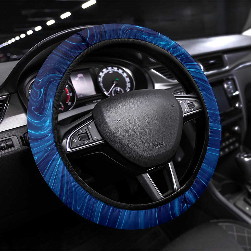 Nicaragua Guardabarranco Bird Steering Wheel Cover with Volcano Map and National Emblem Design - Wonder Print Shop