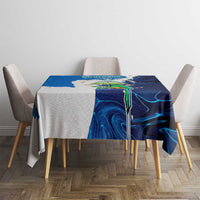 Nicaragua Guardabarranco Bird Tablecloth with Volcano Map and National Emblem Design - Wonder Print Shop
