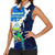 Nicaragua Guardabarranco Bird Women Sleeveless Polo Shirt with Volcano Map and National Emblem Design - Wonder Print Shop