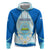 Nicaragua National Emblem Hoodie with White Flor de Sacuanjoche and Blue Gradient Design - Wonder Print Shop