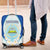 Nicaragua National Emblem Luggage Cover with White Flor de Sacuanjoche and Blue Gradient Design - Wonder Print Shop