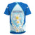 Nicaragua National Emblem Rugby Jersey with White Flor de Sacuanjoche and Blue Gradient Design - Wonder Print Shop