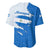 Nicaragua Flag Ripped Effect Baseball Jersey with National Emblem and Floral Pattern Design - Wonder Print Shop