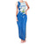 Nicaragua Flag Ripped Effect Family Matching Tank Maxi Dress and Hawaiian Shirt with National Emblem and Floral Pattern Design - Wonder Print Shop