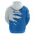 Nicaragua Flag Ripped Effect Hoodie with National Emblem and Floral Pattern Design - Wonder Print Shop