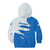 Nicaragua Flag Ripped Effect Kid Hoodie with National Emblem and Floral Pattern Design - Wonder Print Shop