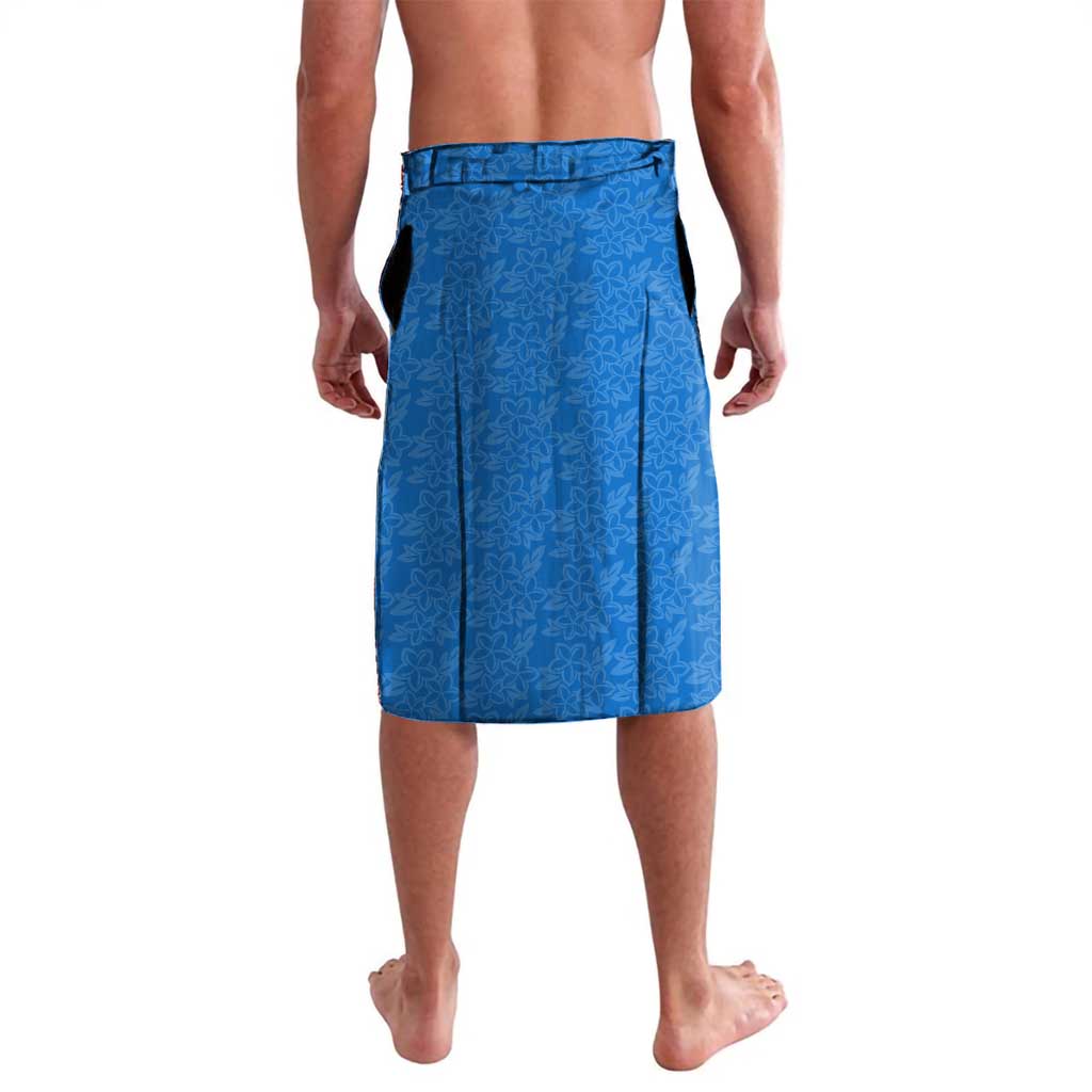 Nicaragua Flag Ripped Effect Lavalava with National Emblem and Floral Pattern Design - Wonder Print Shop