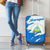 Nicaragua Flag Ripped Effect Luggage Cover with National Emblem and Floral Pattern Design - Wonder Print Shop