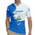 Nicaragua Flag Ripped Effect Rugby Jersey with National Emblem and Floral Pattern Design - Wonder Print Shop