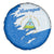 Nicaragua Flag Ripped Effect Spare Tire Cover with National Emblem and Floral Pattern Design - Wonder Print Shop