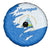 Nicaragua Flag Ripped Effect Spare Tire Cover with National Emblem and Floral Pattern Design - Wonder Print Shop