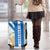 Nicaragua Cultural Art Luggage Cover with Blue White Stripes and Indigenous Motif Design - Wonder Print Shop