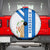 Nicaragua Cultural Art Spare Tire Cover with Blue White Stripes and Indigenous Motif Design - Wonder Print Shop